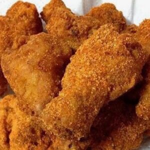 Spicy Dry Rub Wings with chips